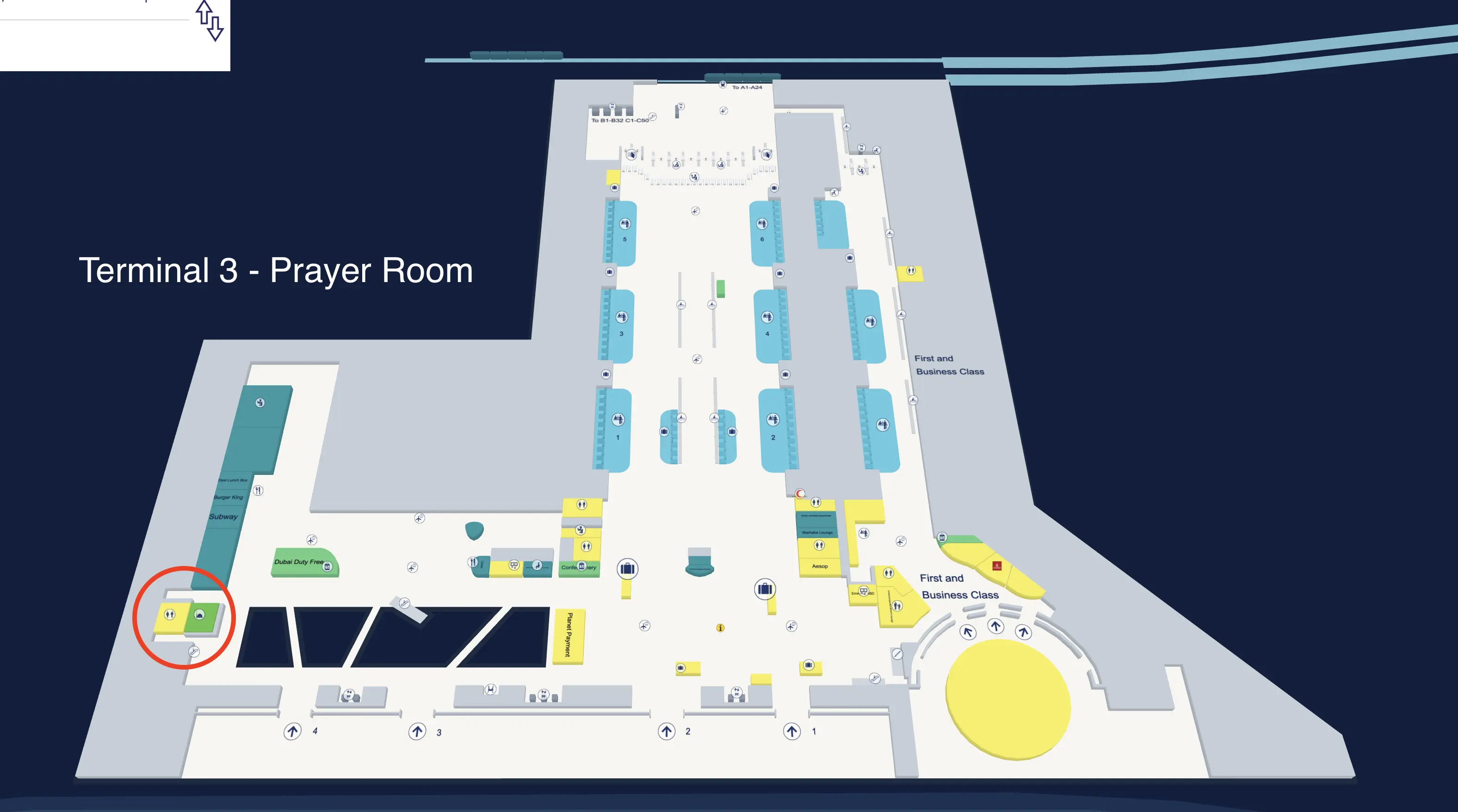 Dubai Airport Prayer Room